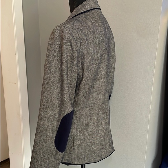 GAP Wool Blend Navy Uniform Academy Blazer with Polka Dot Lining - Picture 2 of 12